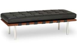 Ludwig Mies van der Rohe Barcelona Bench, Sitztbank (1930) के लिए विवरण दिखाएं Ludwig Mies van der Rohe Barcelona Bench, Sitztbank (1930) की तस्वीर