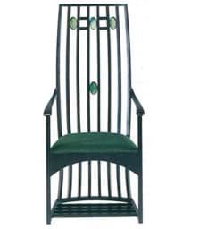 Show details for Charles R. Mackintosh chair with armrests (1904) Picture of Charles R. Mackintosh chair with armrests (1904)