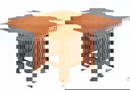 εμφάνιση λεπτομερειών για Τραπέζι τραπεζαρίας Frank Lloyd Wright Taliesin 1 (1917) εικόνα του Τραπέζι τραπεζαρίας Frank Lloyd Wright Taliesin 1 (1917)