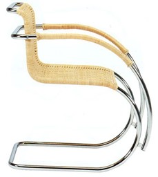 Show details for Mies van der Rohe Cantilever Cane cantilever chair with armrests (1927)  Picture of Mies van der Rohe Cantilever Cane cantilever chair with armrests (1927)