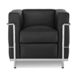 Show details for Le Corbusier armchair LC2 (1929) Picture of Le Corbusier armchair LC2 (1929)