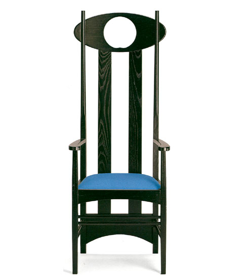 Bild von Charles R. Mackintosh Stuhl Argyle mit Armlehnen (1899)