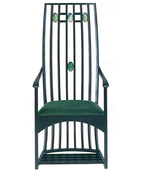 Bild von Charles R. Mackintosh Stuhl mit Armlehnen (1904)