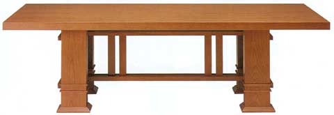Picture of Frank Lloyd Wright Allen dining table (1917)