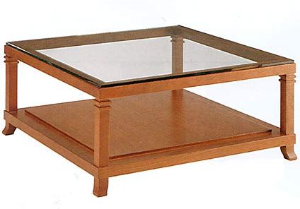 Picture of Frank Lloyd Wright Robie 2 table with glass top (1917)