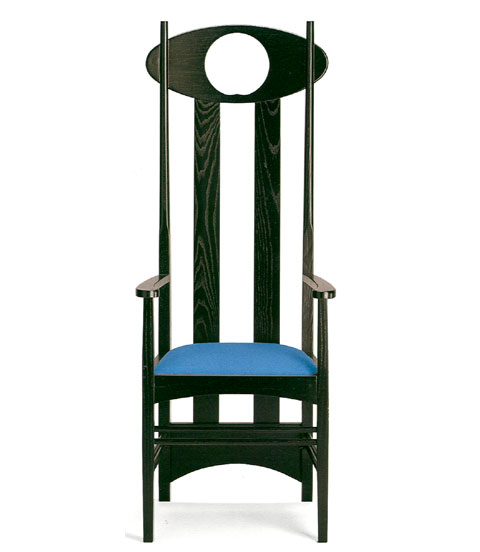 查尔斯-R-麦金托什带扶手的阿盖尔椅（1899 年）的图片