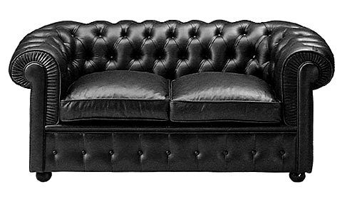 Gamintojo "Walter Gropius Chesterfield" sofa (2 vietos) nuotrauka