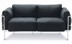 Gamintojo Le Corbusier dvivietė sofa 