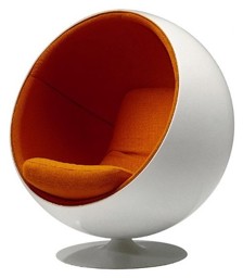 Image de Eero Aarnio Ball Chair, fauteuil boule (1966)